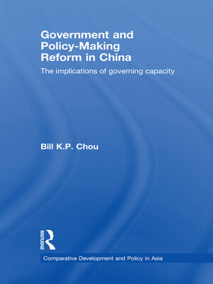cover image of Government and Policy-Making Reform in China